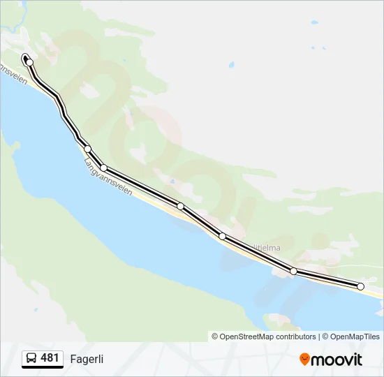 481 Bus Line Map