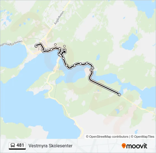 481 Bus Line Map