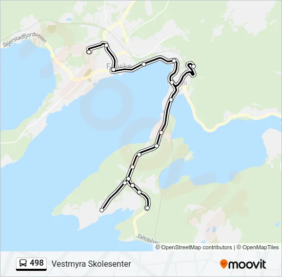 498 Bus Line Map