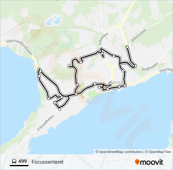 499 Bus Line Map