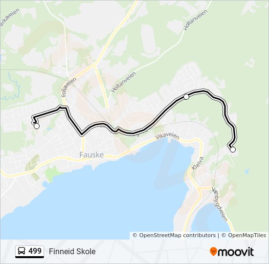 499 Bus Route Map 499 Route: Schedules, Stops & Maps - Finneid Skole (Updated)