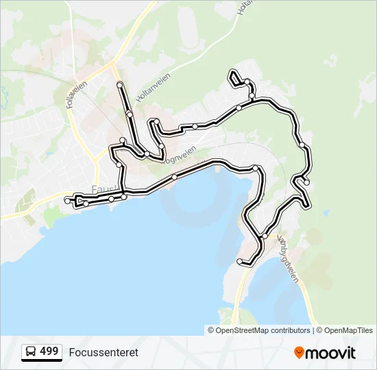 499 Bus Line Map