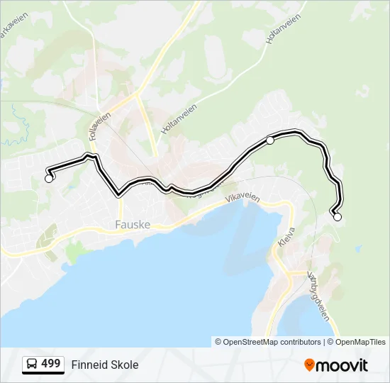 499 Bus Line Map