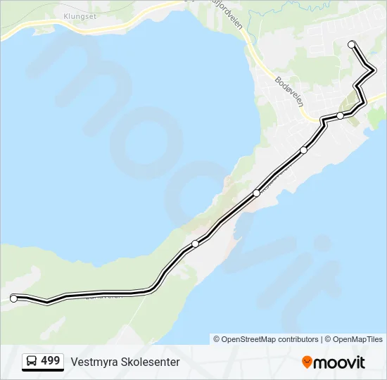 499 Bus Line Map