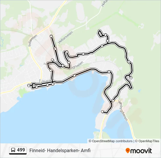 499 Bus Line Map
