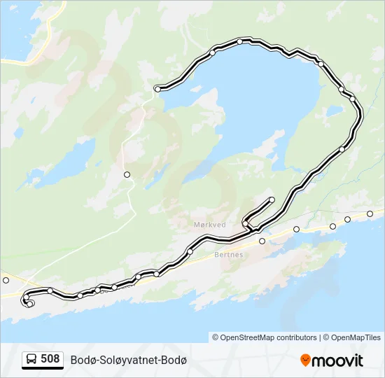 508 Bus Line Map