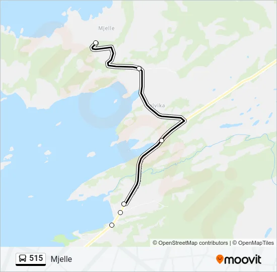 515 Bus Line Map