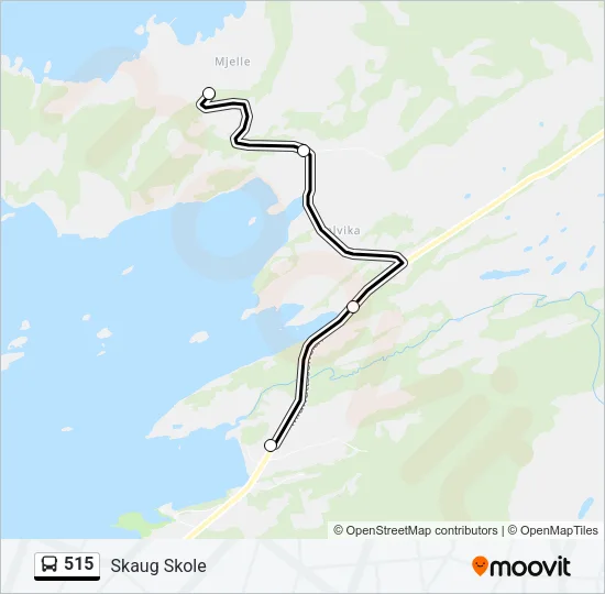 515 Bus Line Map