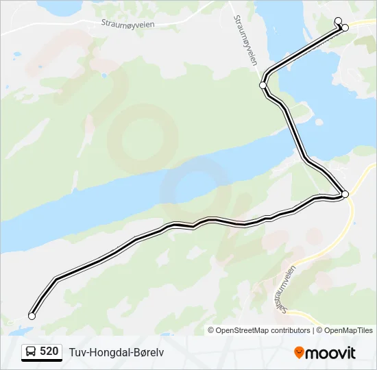 520 Bus Line Map