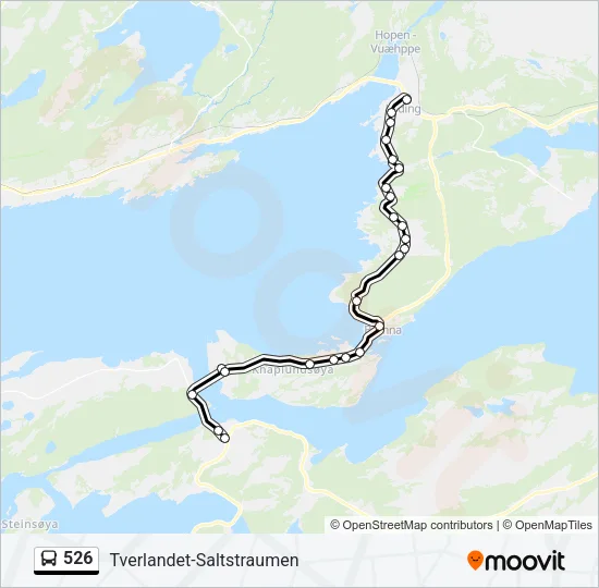 526 Bus Line Map