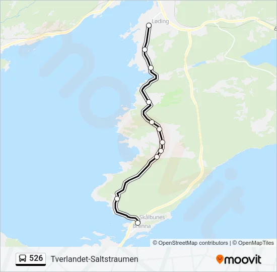 526 Bus Line Map