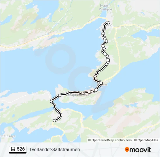 526 Bus Line Map