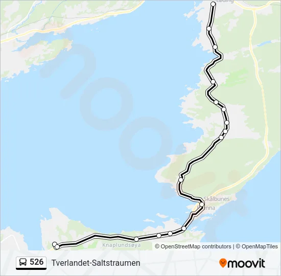526 Bus Line Map