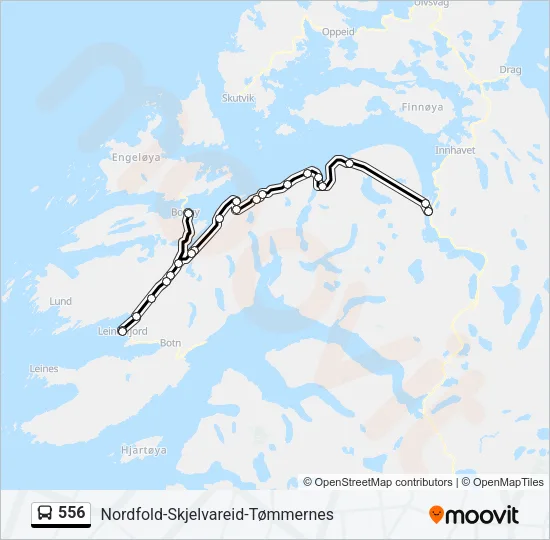556 Bus Line Map