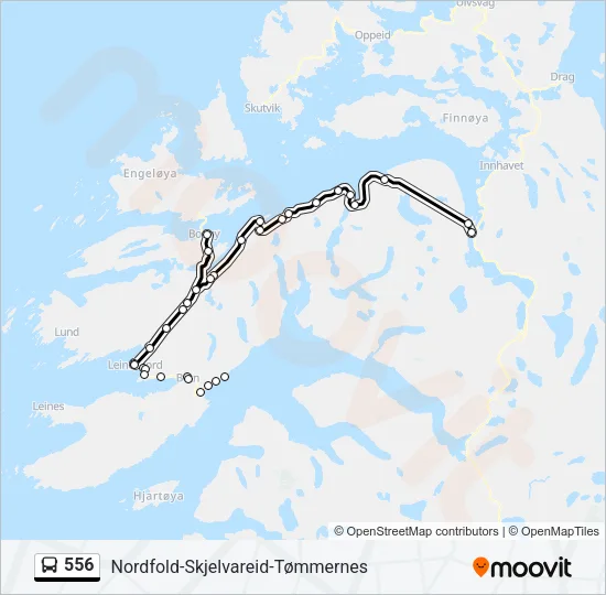 556 Bus Line Map