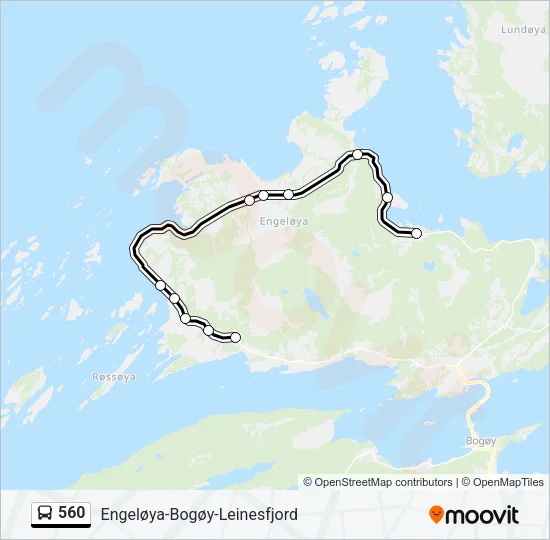 560 Bus Line Map