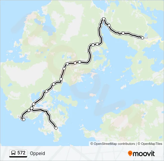 572 Bus Line Map