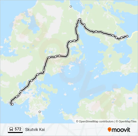 572 Bus Line Map
