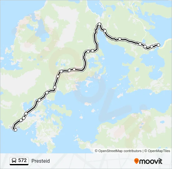 572 Bus Line Map
