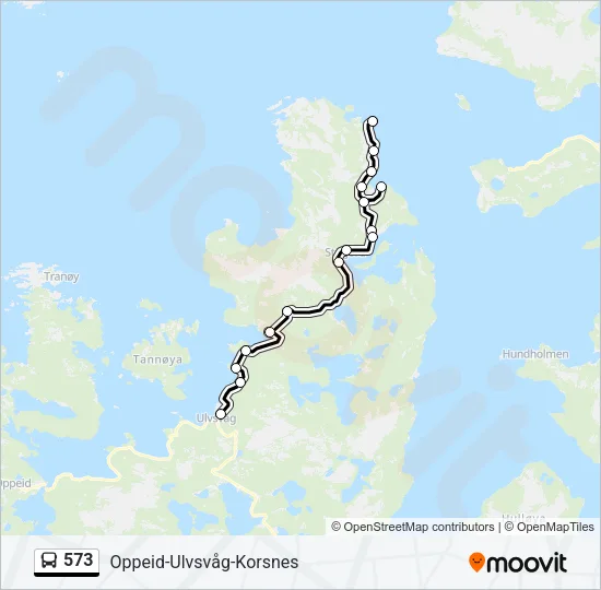 573 Bus Line Map