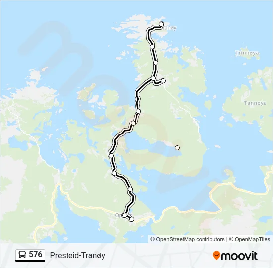 576 Bus Line Map
