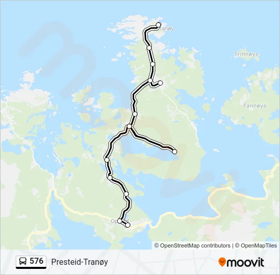 576 Bus Line Map