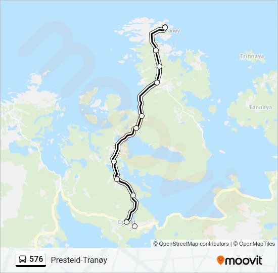 576 Bus Line Map