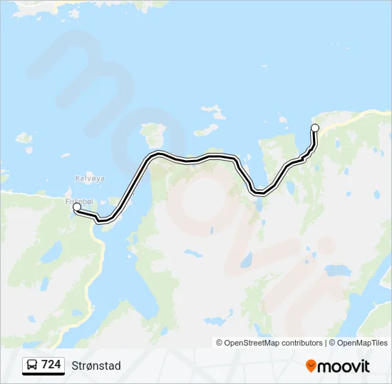 724 Bus Line Map