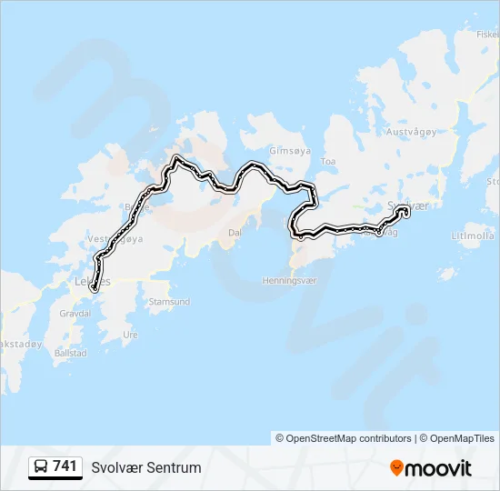 741 Bus Line Map