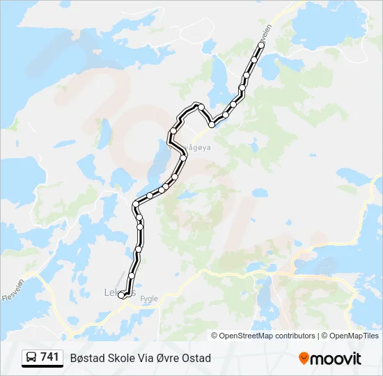 741 Bus Line Map
