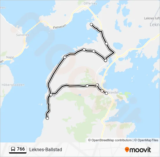 766 Bus Line Map