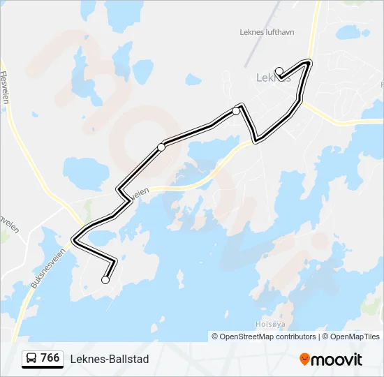 766 Bus Line Map
