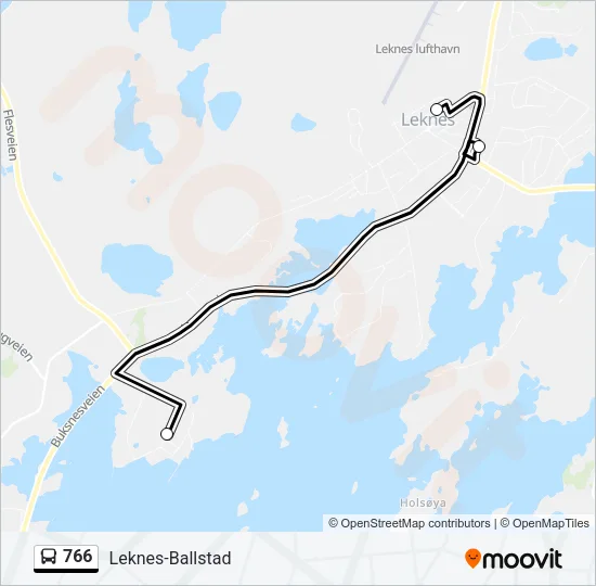 766 Bus Line Map