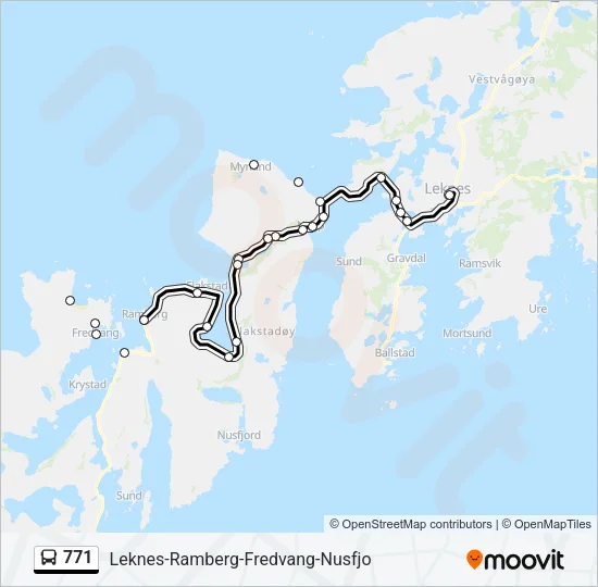 771 Bus Line Map