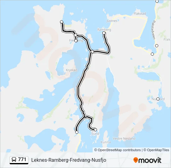 771 Bus Line Map