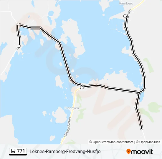 771 Bus Line Map