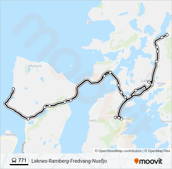 771 Bus Line Map