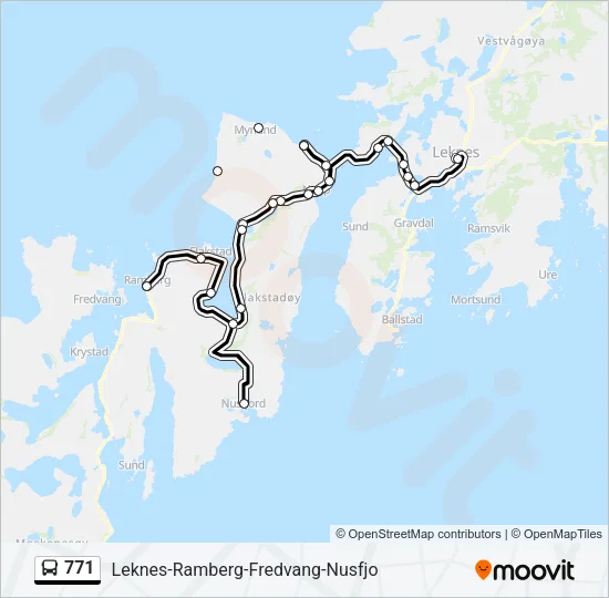 771 Bus Line Map