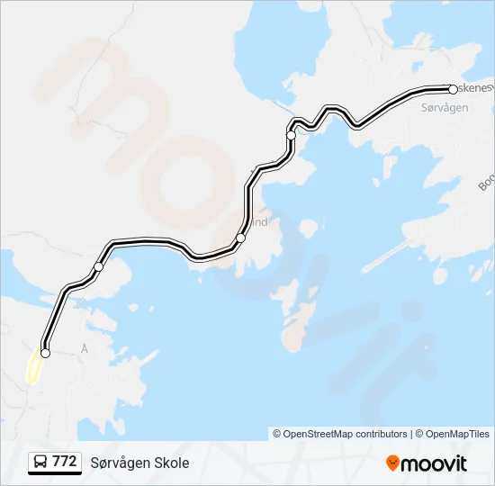 772 Bus Line Map