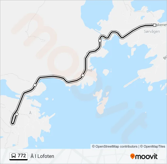 772 Bus Line Map