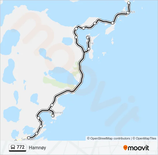 772 Bus Line Map