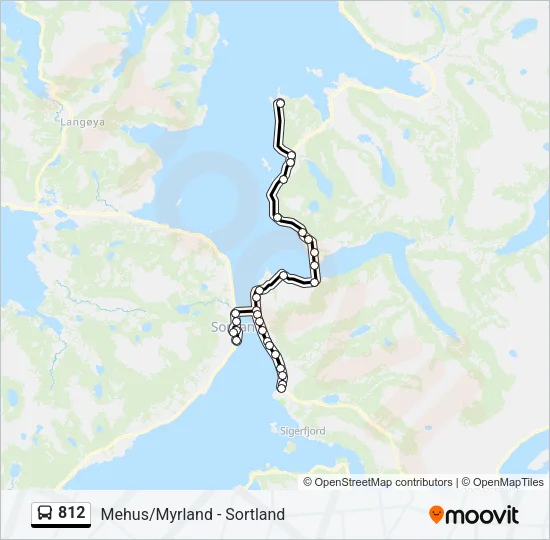 812 Bus Line Map