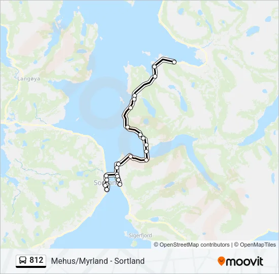 812 Bus Line Map