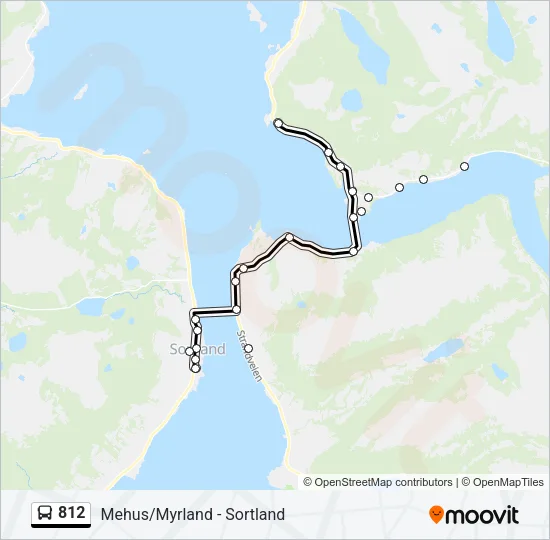 812 Bus Line Map