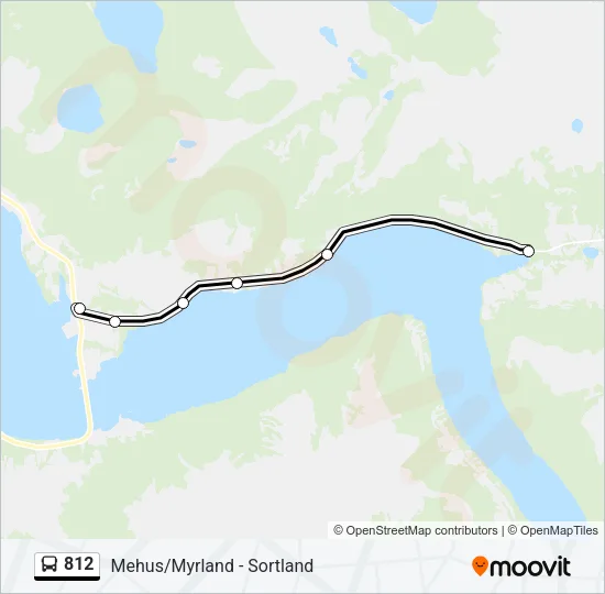 812 Bus Line Map