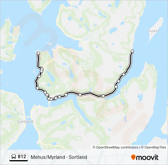 812 Bus Line Map