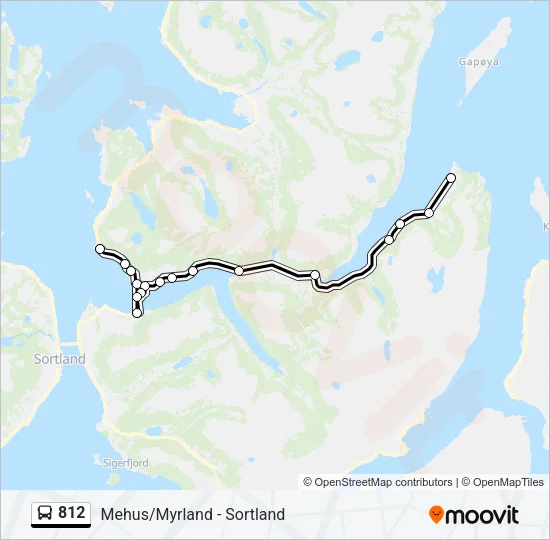 812 Bus Line Map