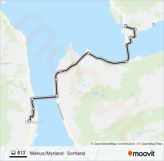 812 Bus Line Map