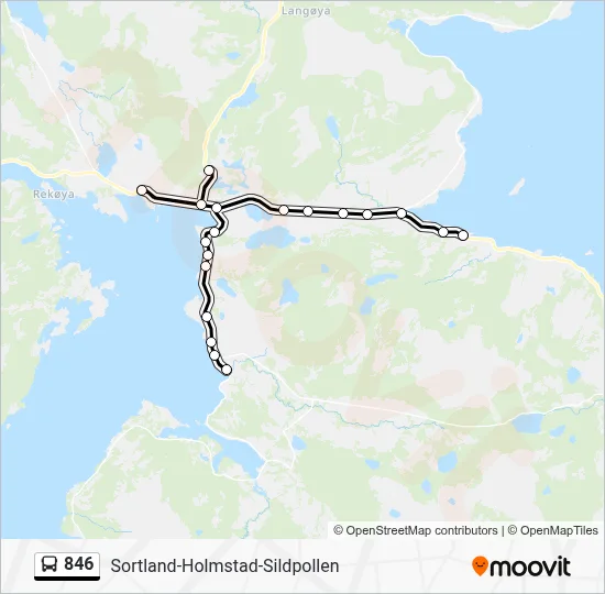 846 Bus Line Map