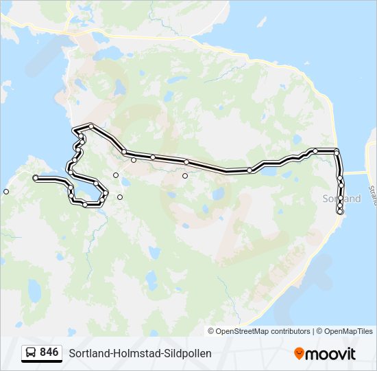 846 Bus Line Map